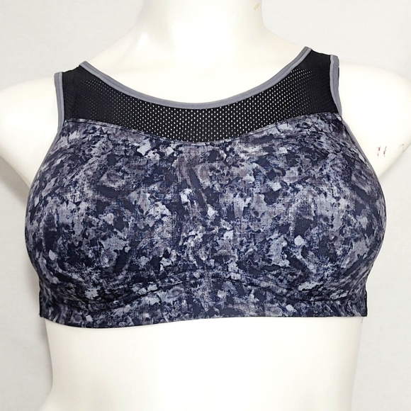 Maidenform Other - Maidenform DM7994 High-Impact Cutout Mesh-Panel Wireless Sports Bra 38C Gray & B